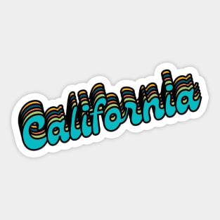 California Rainbow Sticker